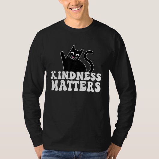 Anti Bullying Rainbow Sped Eacher Cat Kindness Mat T-shirt (Voorkant)
