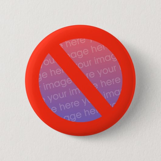 Anti-Button - voeg enkel pic toe Ronde Button 5,7 Cm (Voorkant)