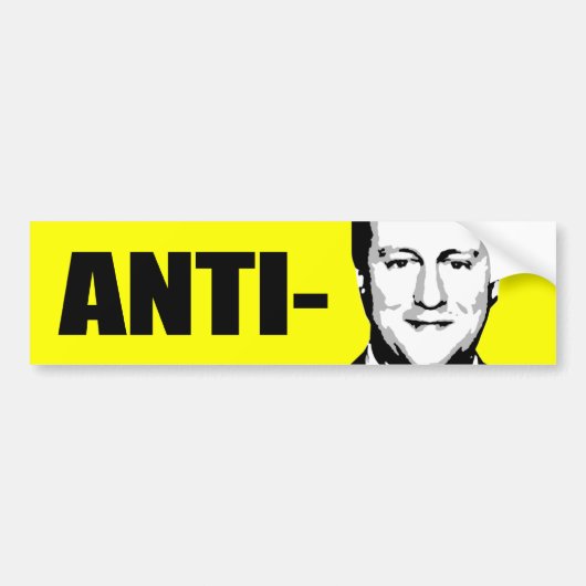 Anti-Cameron Bumpersticker (Voorkant)