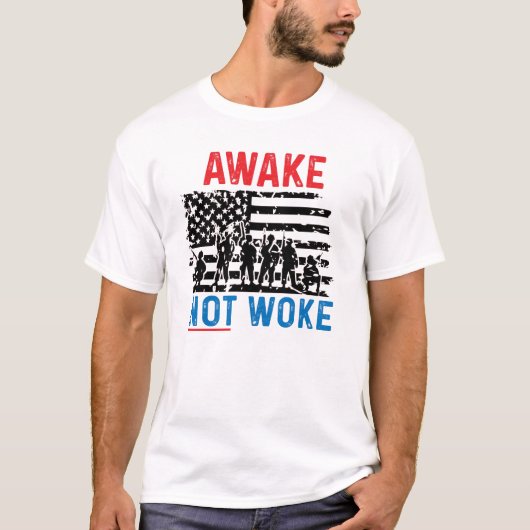 Anti Cancel Culture AWAKE niet woest T-shirt (Voorkant)