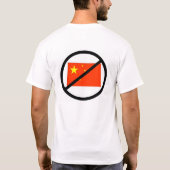 Anti-China T-shirt (Achterkant)