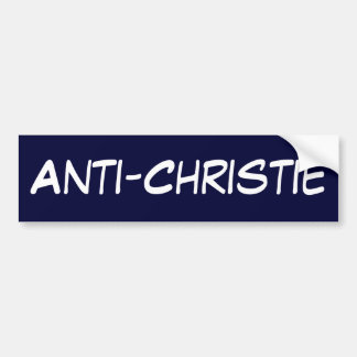 Anti-Christie Bumpersticker