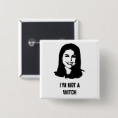 Anti-Christine O'Donnell Vierkante Button 5,1 Cm (Voorkant /achterkant)