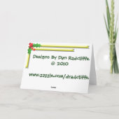 Anti-Claus Kerstmis Feestdagen Kaart (Achterkant)