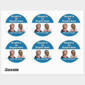Anti Clinton Obama-Stickers Ronde Sticker (Vel)