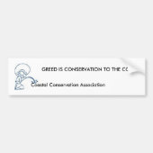 ANTI-Coastal Conservation Association... Bumpersticker (Voorkant)