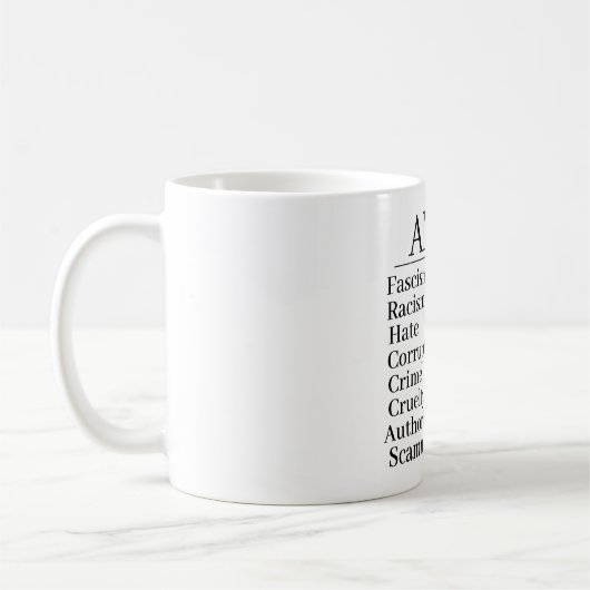 Anti- Coffee Mug Koffiemok (Links)