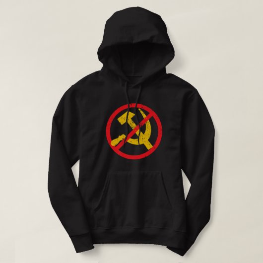 Anti Communism Be Nice, Don't Be Communist Republi Hoodie (Design voorkant)