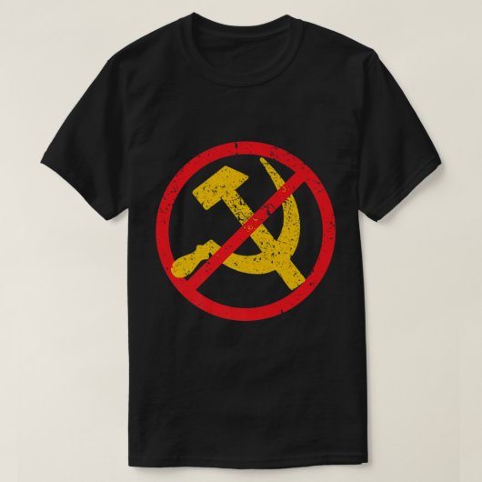 Anti Communism Be Nice, Don't Be Communist Republi T-shirt (Design voorkant)