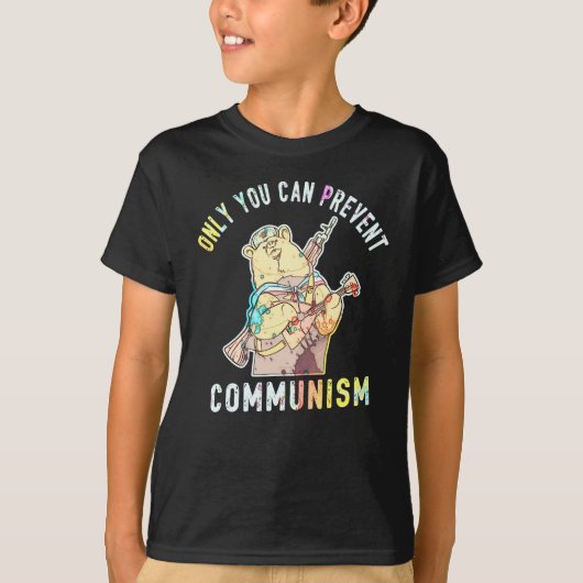 Anti Communism Capitalism Antisocialist T-shirt (Voorkant)