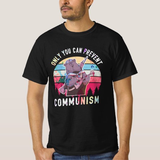 Anti Communism Capitalism Antisocialist T-shirt (Voorkant)