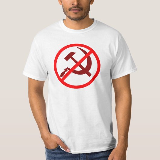 Anti-communisme NEE OP COMMUNISME T-Shirt (Voorkant)