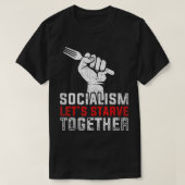 Anti-communistische antisocialistische liberale an t-shirt (Design voorkant)