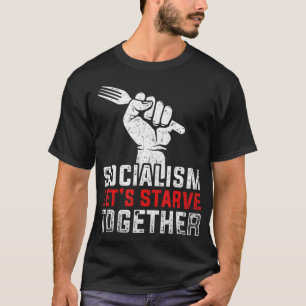 Anti-communistische antisocialistische liberale an t-shirt
