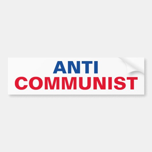 Anti-communistische Bumpersticker (Voorkant)