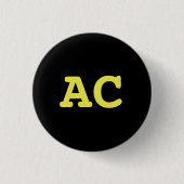 Anti-communistische Pin Ronde Button 3,2 Cm (Voorkant)