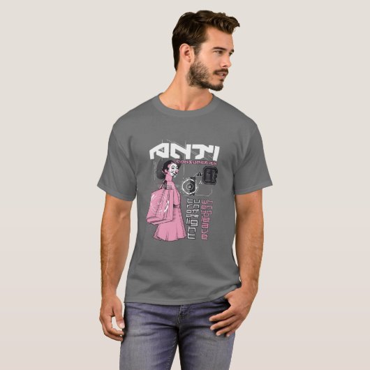 Anti-Consumentisme T-shirt (Voorkant volledig)
