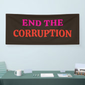 Anti-corruptie 2026 Verkiezingen Spandoek (Beurs)
