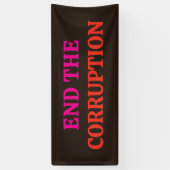 Anti-corruptie 2026 Verkiezingen Spandoek (Verticaal)