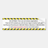 Anti-CPC-bumpersticker (normaal) Bumpersticker (Voorkant)