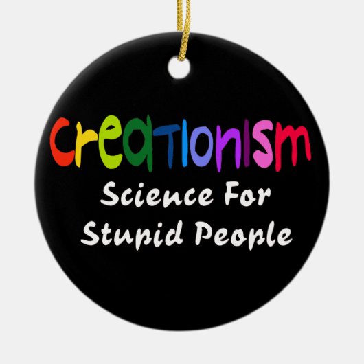 Anti-creationisme Keramisch Ornament (Voorkant)