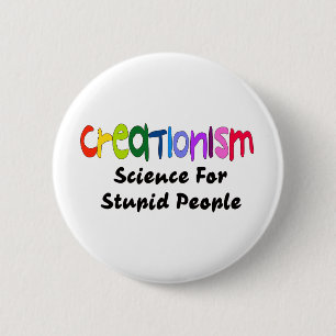 Anti-creationisme Ronde Button 5,7 Cm
