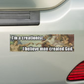 Anti-Creationistische Bumpersticker (Op auto)