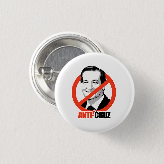Anti-Cruz Ronde Button 3,2 Cm (Voorkant /achterkant)