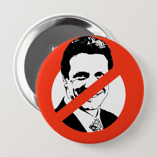 ANTI-CUOMO RONDE BUTTON 4,0 CM (Voorkant /achterkant)