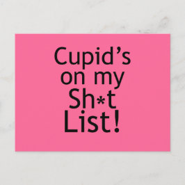 Anti-Cupid-cadeaus Briefkaart