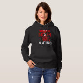 Anti-dampende tiener-moeder vape protest Moederdag Hoodie (Voorkant volledig)