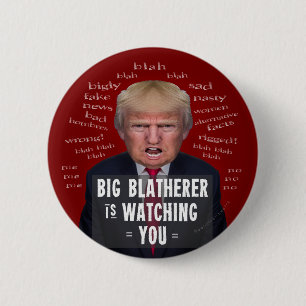 Anti de Politieke Parodie van Donald Trump 1984 Ronde Button 5,7 Cm