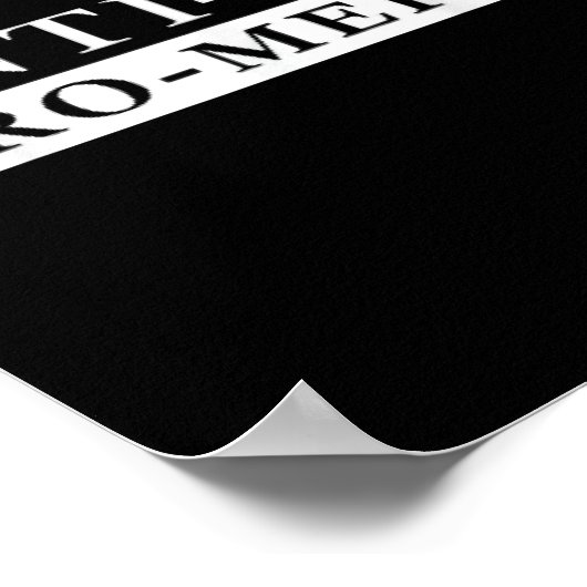 Anti Dei Pro Merit Grappig Poster (Hoek)