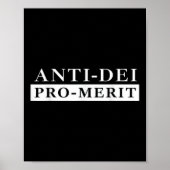 Anti Dei Pro Merit Grappig Poster (Voorkant)