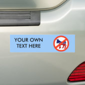 anti-democraat bumpersticker (Op auto)