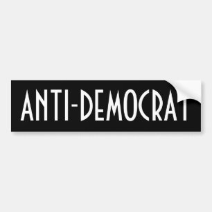anti-democraat bumpersticker