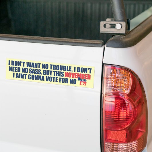 Anti-democraat Obama Bumpersticker (Op Truck)