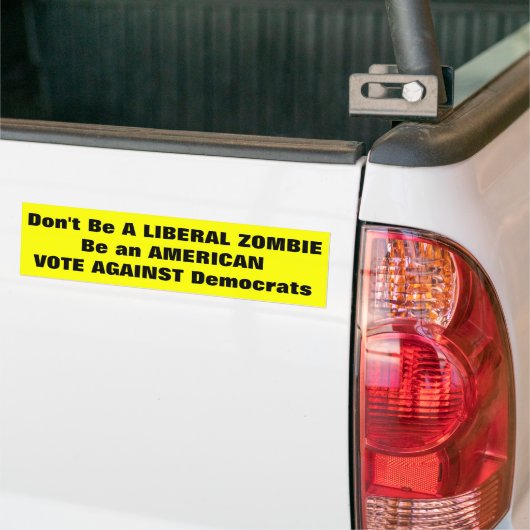 Anti-democratische Bumpersticker (Op Truck)