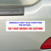 Anti-democratische Bumpersticker (Op auto)
