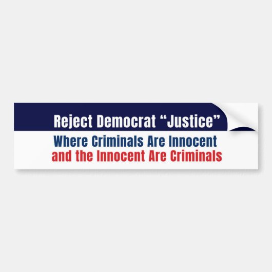Anti-democratische conservatieve sticker (Voorkant)