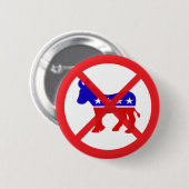 Anti-democratische volksvertegenwoordiging ronde button 5,7 cm (Voorkant /achterkant)