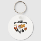 Anti Depressants Chicken  Sleutelhanger (Voorkant)