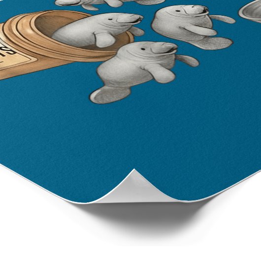 Anti Depressants Manatees  Poster (Hoek)