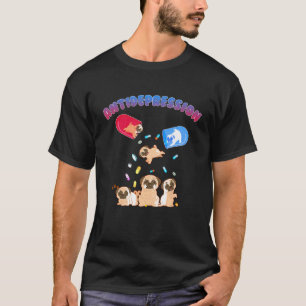 Anti-Depressie Pug Hond Mentale Gezondheid Bewustz T-shirt