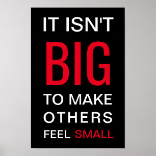 Anti-depressie tegen pesten poster