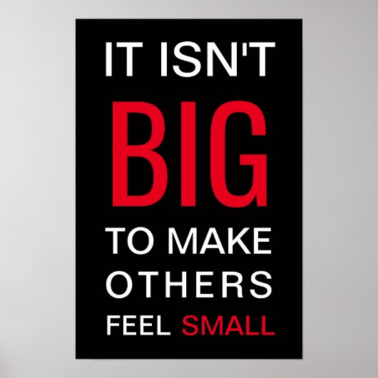 Anti-depressie tegen pesten poster (Voorkant)