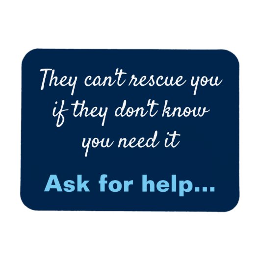 Anti-depressie Zelfmoordpreventie Magneet (Horizontaal)