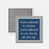 Anti-depressie Zelfmoordpreventie Motivatie Magneet (Voorkant / Achterkant)