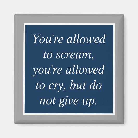 Anti-depressie Zelfmoordpreventie Motivatie Magneet (Voorkant)