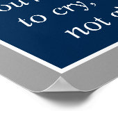 Anti-depressie Zelfmoordpreventie Motivatie Poster (Hoek)